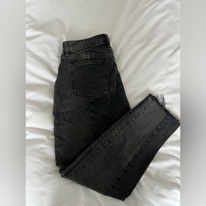 Abercrombie Two Tone Curve Love Mom Jean
